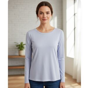 In Bloom by Olvi’s Long Sleeve Knit Top Lavender Purple Womens US 12 EU 42